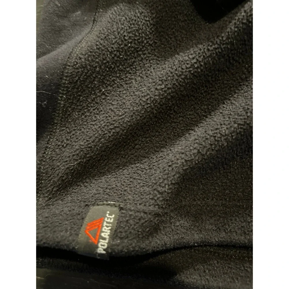 Polo Ralph Lauren Fleece 1/4 Zip Pullover Shirt Black‎ Red Trim Mens XL